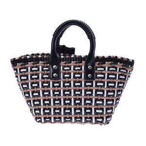 BALENCIAGA Bistro XS Basket Nude White Black way Handbag